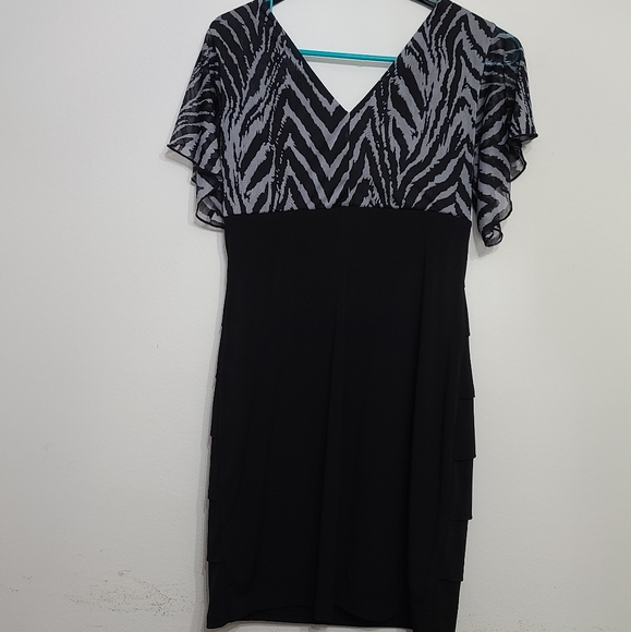 Grey & Black Embellished Dress - Picture 2 of 6